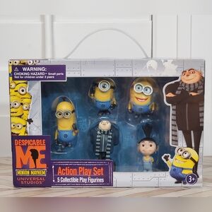 New Despicable Me Minion Mayhem Universal Studios Action Playset 5 Figurines